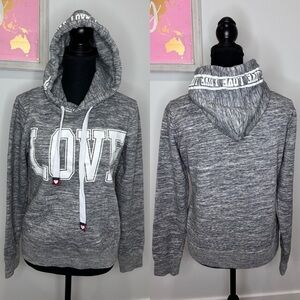 Reflex Heather Gray “Love” Women’s Hoodie (S)